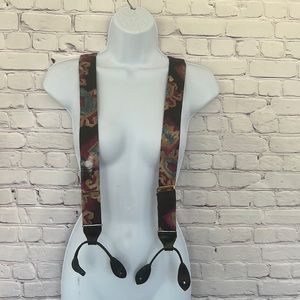 Vintage silk suspenders Unisex